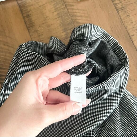 J. Jill Pull-On Pants Black White Slim Leg Ankle Stretch Ponte Knit Women's Sz S - Picture 6 of 7